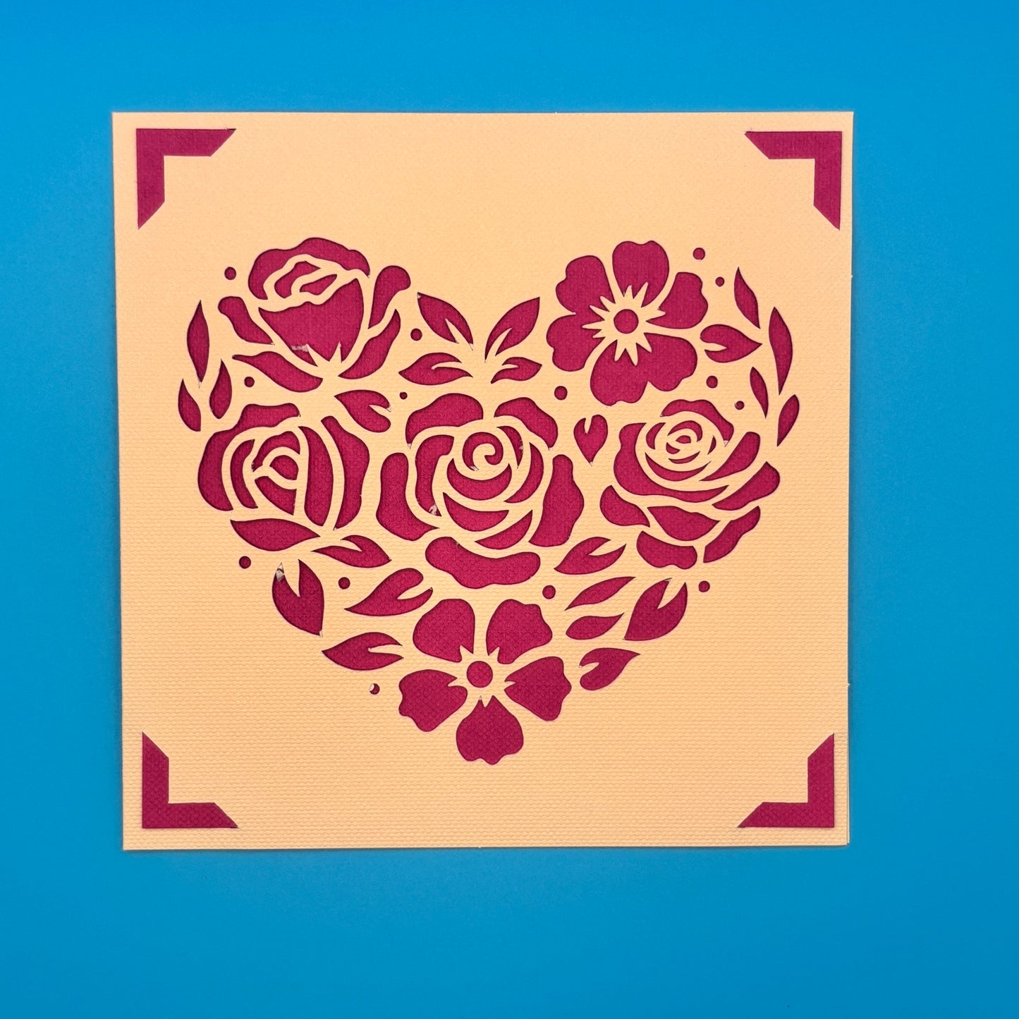 Heart Rose Card