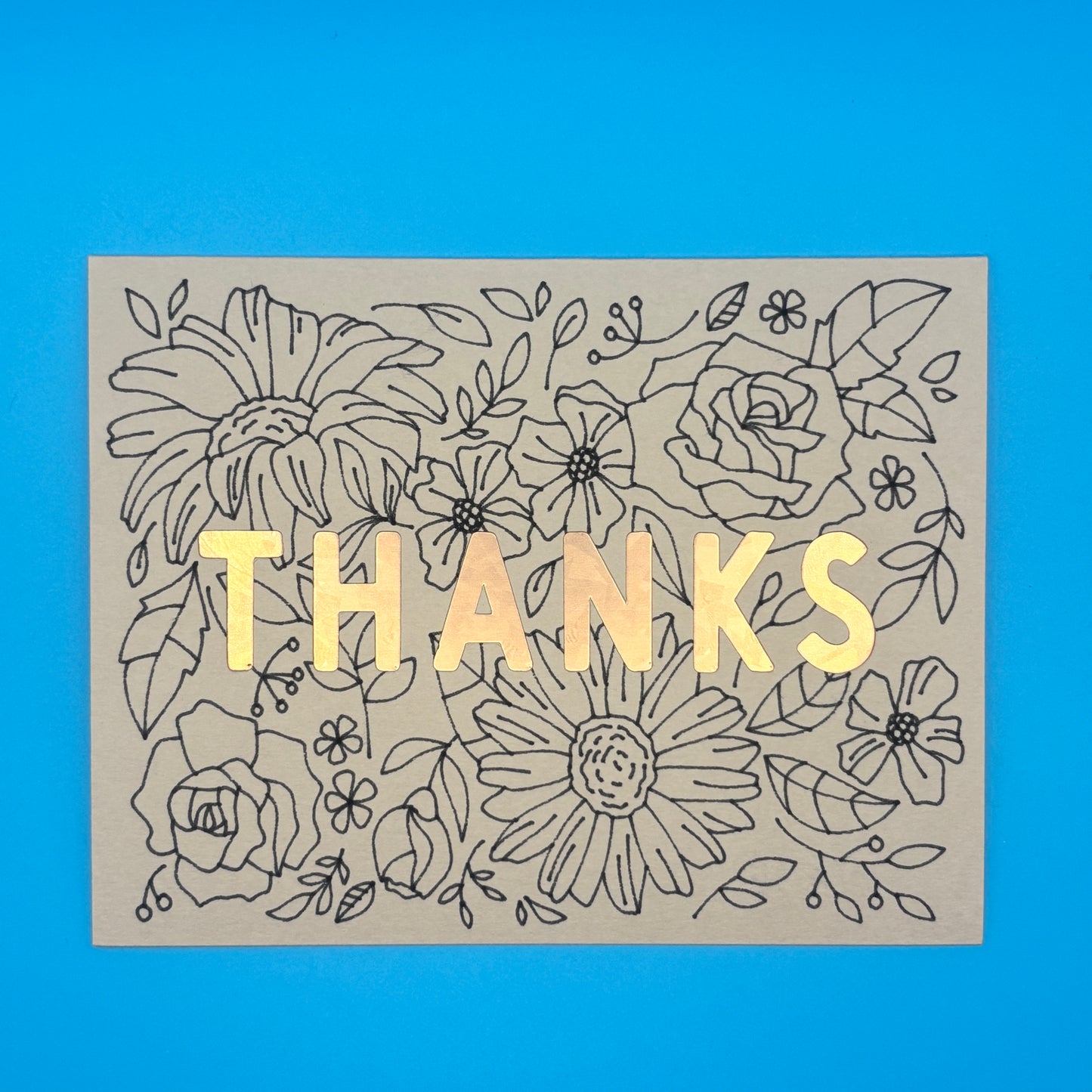 Thanks Floral Card