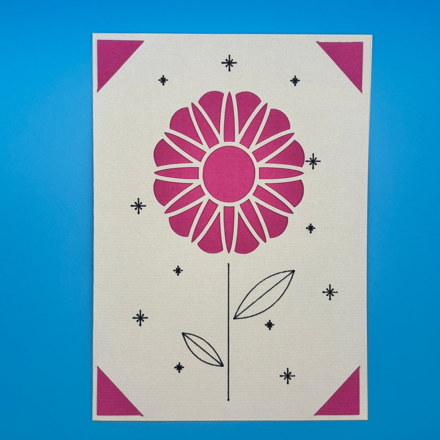 Pink Flower Card