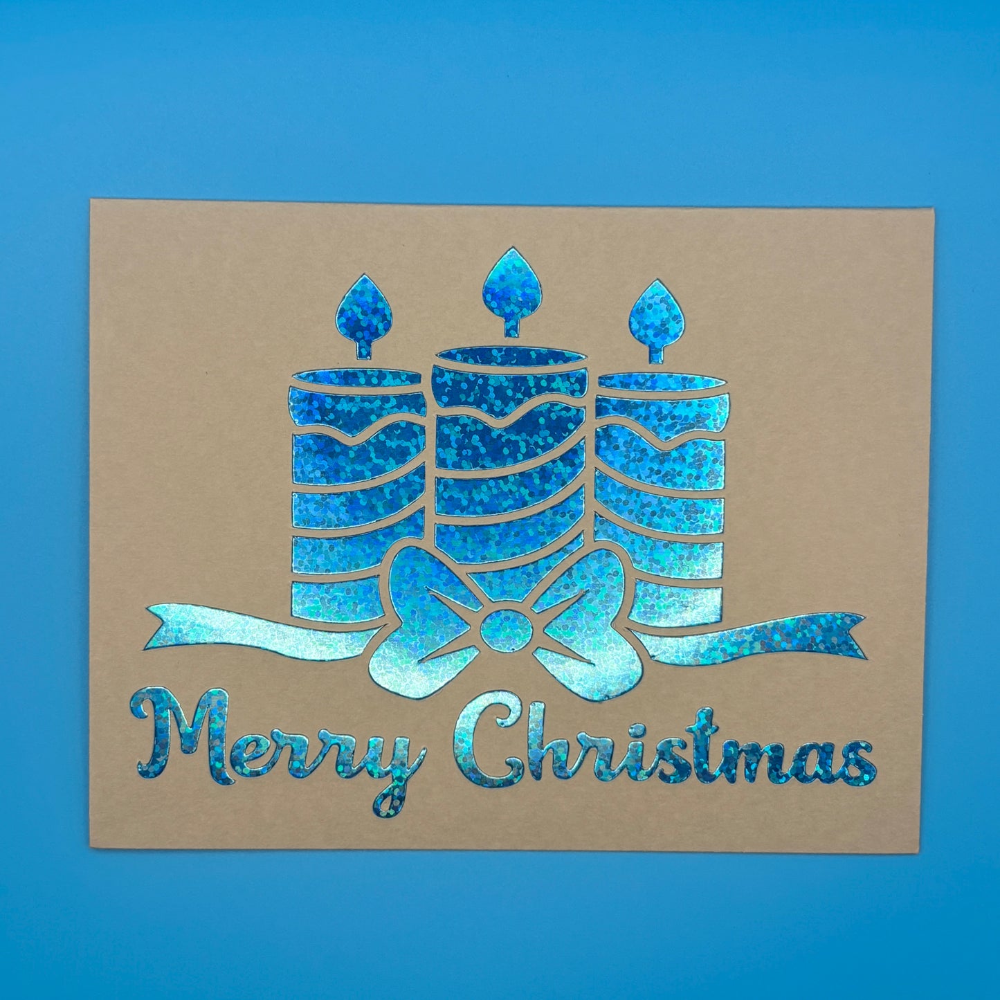 Merry Christmas Candle Card