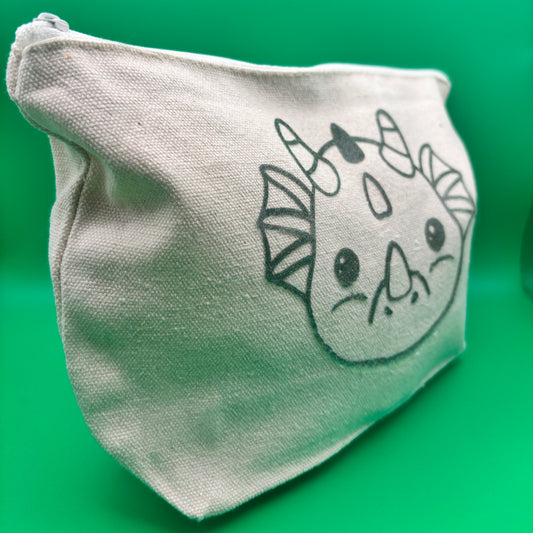 Dragon Polyester Canvas Zip Pouch