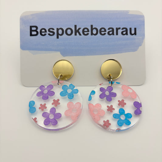 Floral Painted Dangles