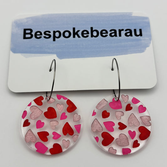 Heart Painted Hoops