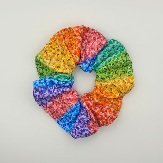 Rainbow Sparkle Scrunchie