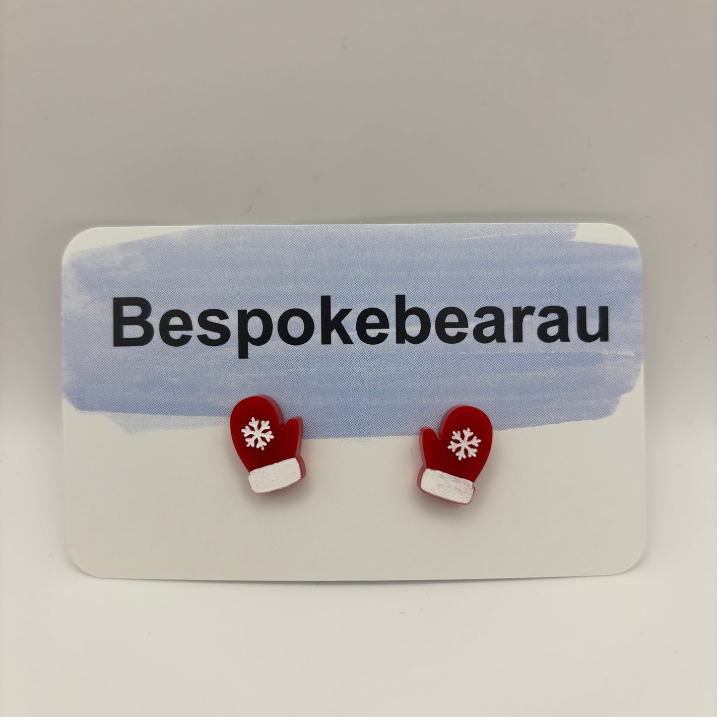 Christmas Mitten Stud Earrings